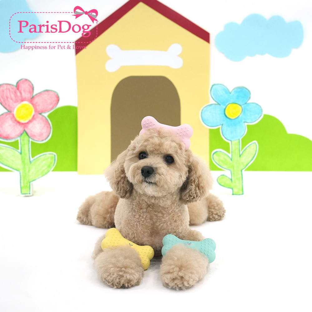 【ParisDog】小熊图案骨头乳胶玩具猫狗互动乐趣玩具