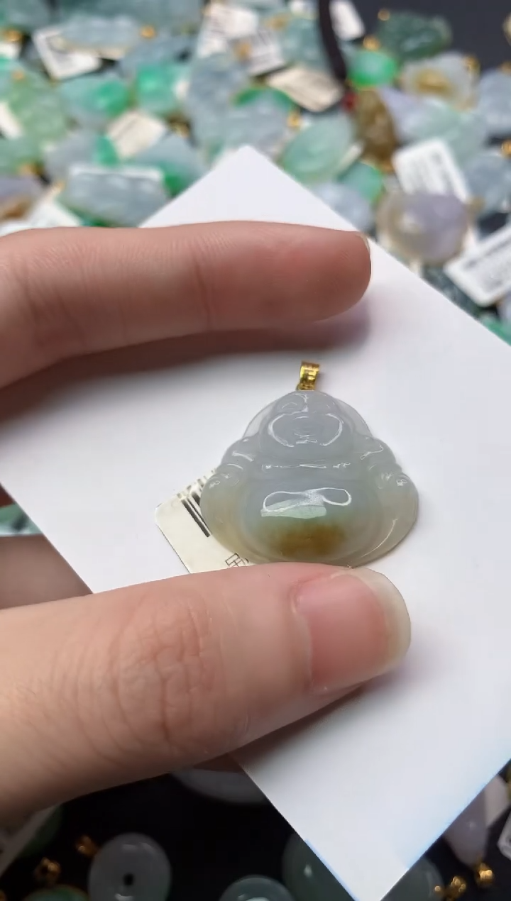【闪购商品】翡翠颈饰18K金镶嵌6...........