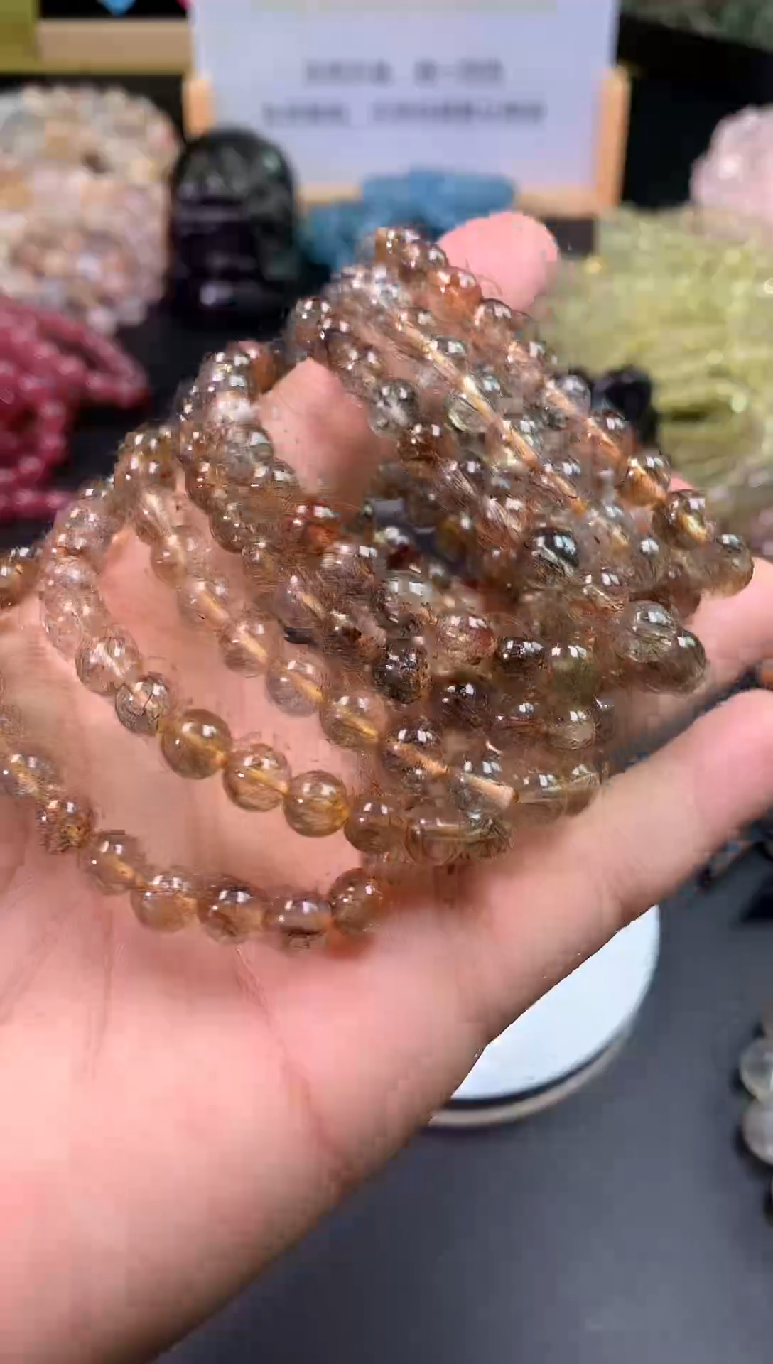 【闪购商品】水晶手串未镶嵌黑金超手串