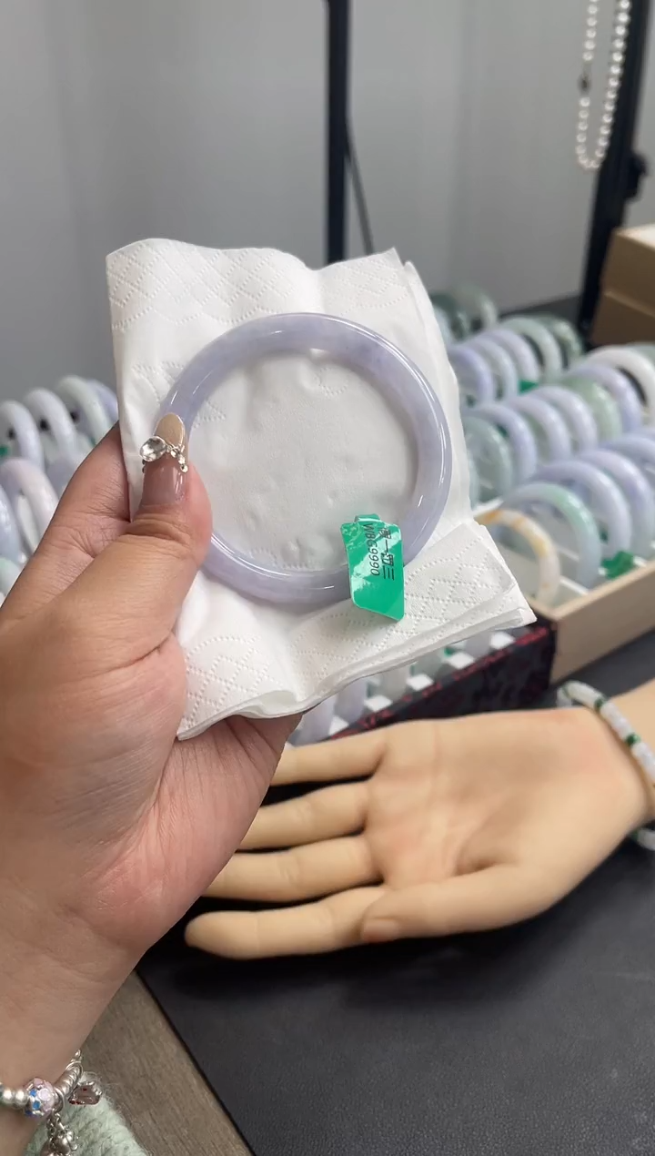 翡翠未镶嵌手镯00009734