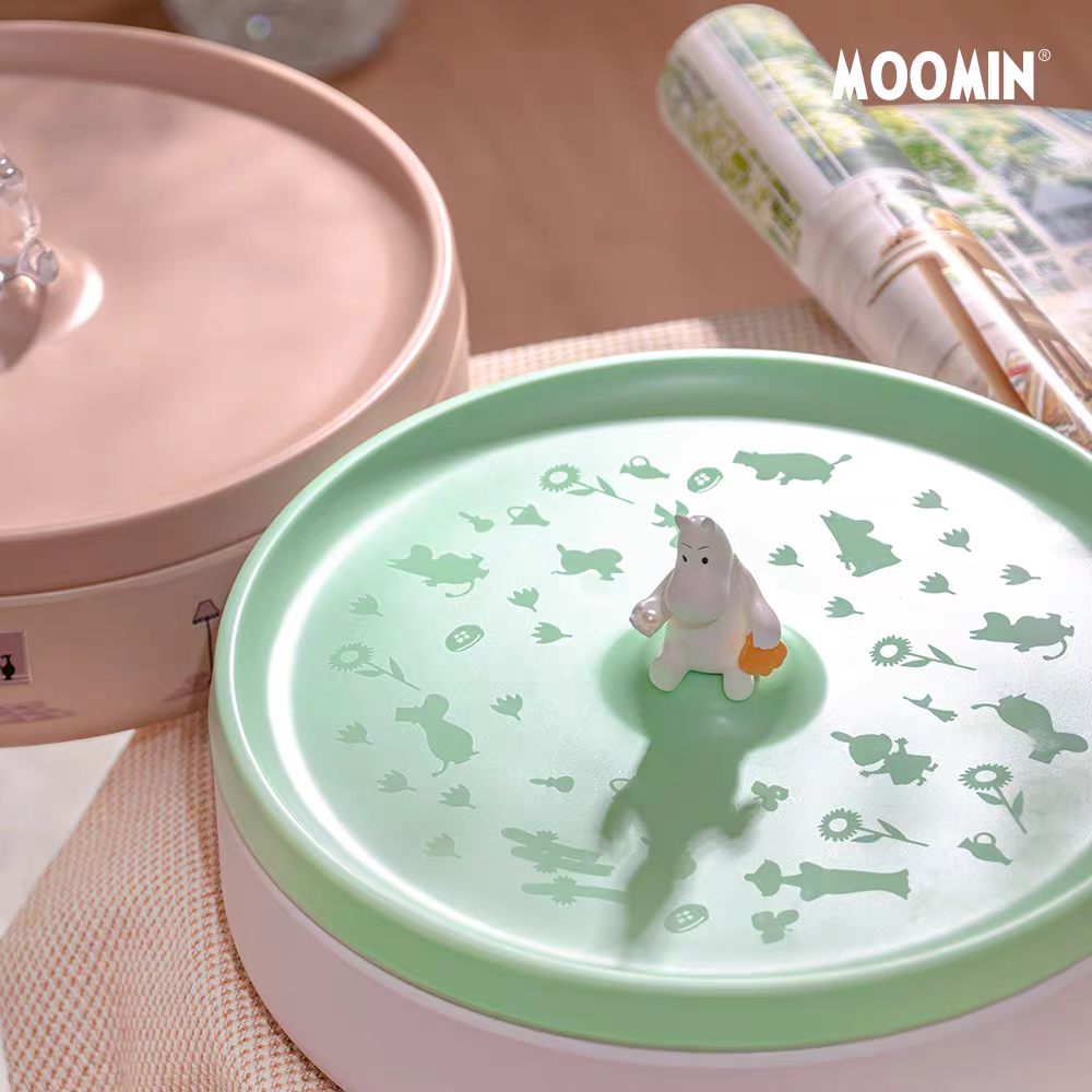 家用果盘分格可爱创意带盖零食盒