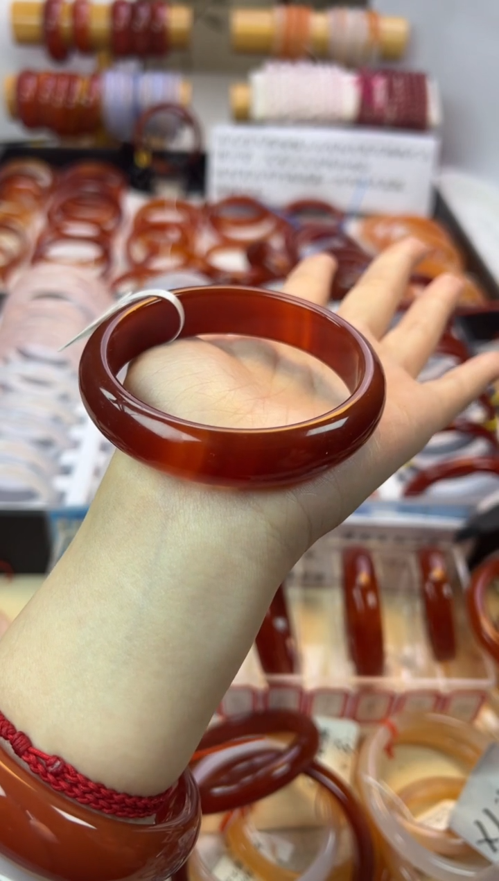 【闪购商品】玛瑙/玉髓手镯未镶嵌【默认微瑕】58