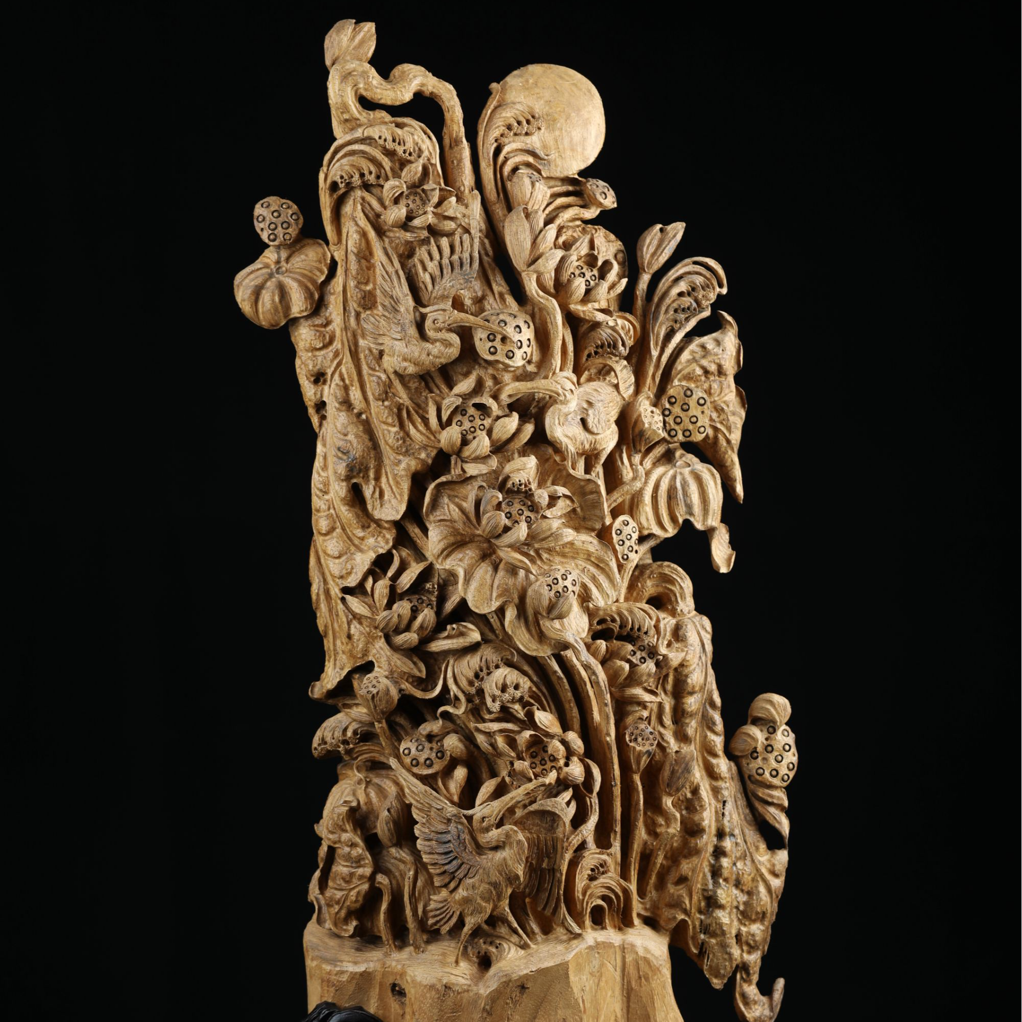 莺霏琪印尼沉香【和和美美】雕刻挂件 大师精工精雕 正区天然