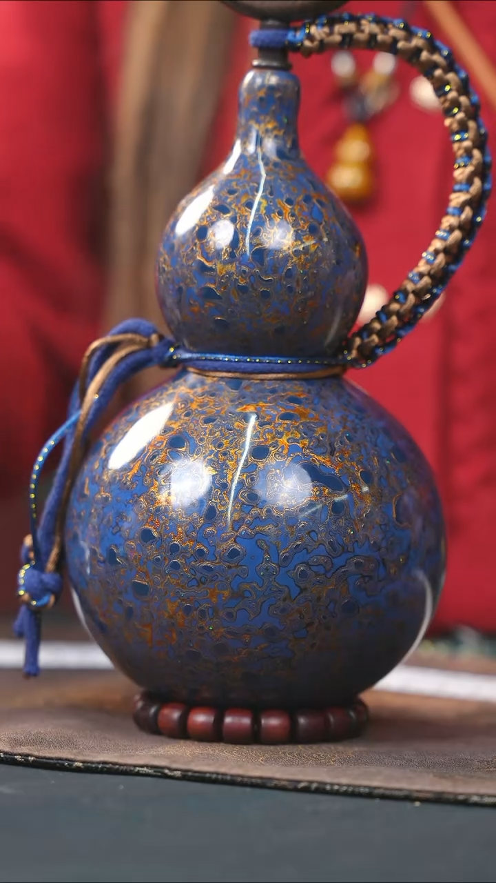 【闪购商品】WK208漆艺酒葫芦不包手串及旋转底座