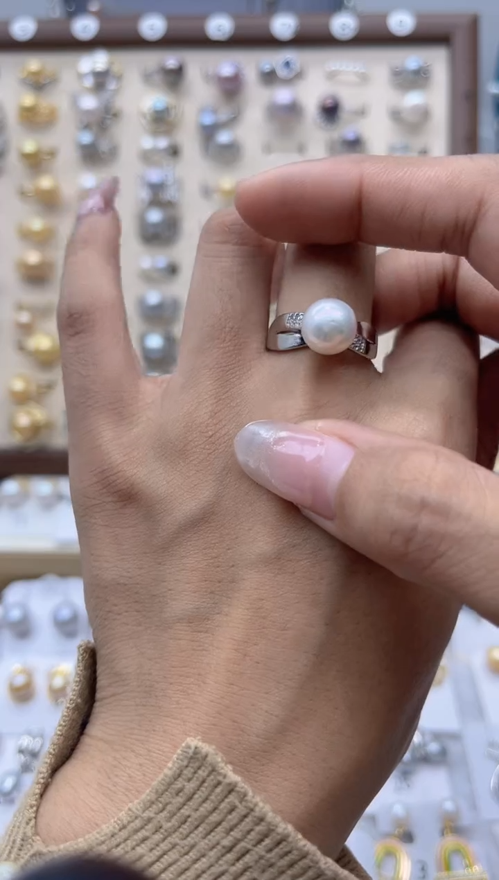 【闪购商品】淡水珍珠戒指合金40