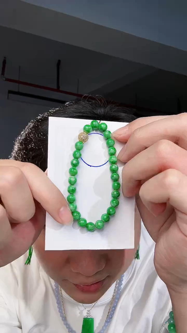 【闪购商品】翡翠手链未镶嵌缅料A货翡翠/支持复检/一件