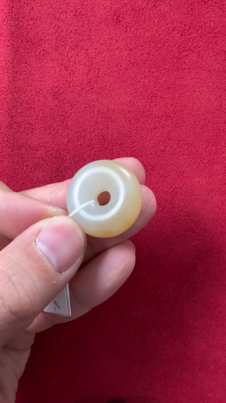 【闪购商品】和田玉挂件未镶嵌新疆糖白料平安扣