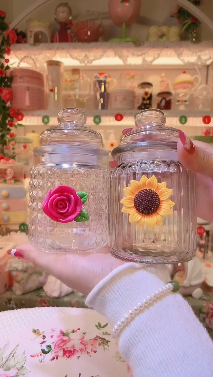 开播福利，仅剩一件！花朵密封罐2个