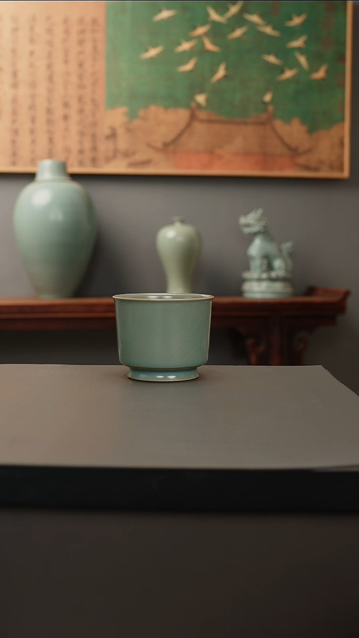 【闪购商品】杯仿古釉原矿  直筒杯