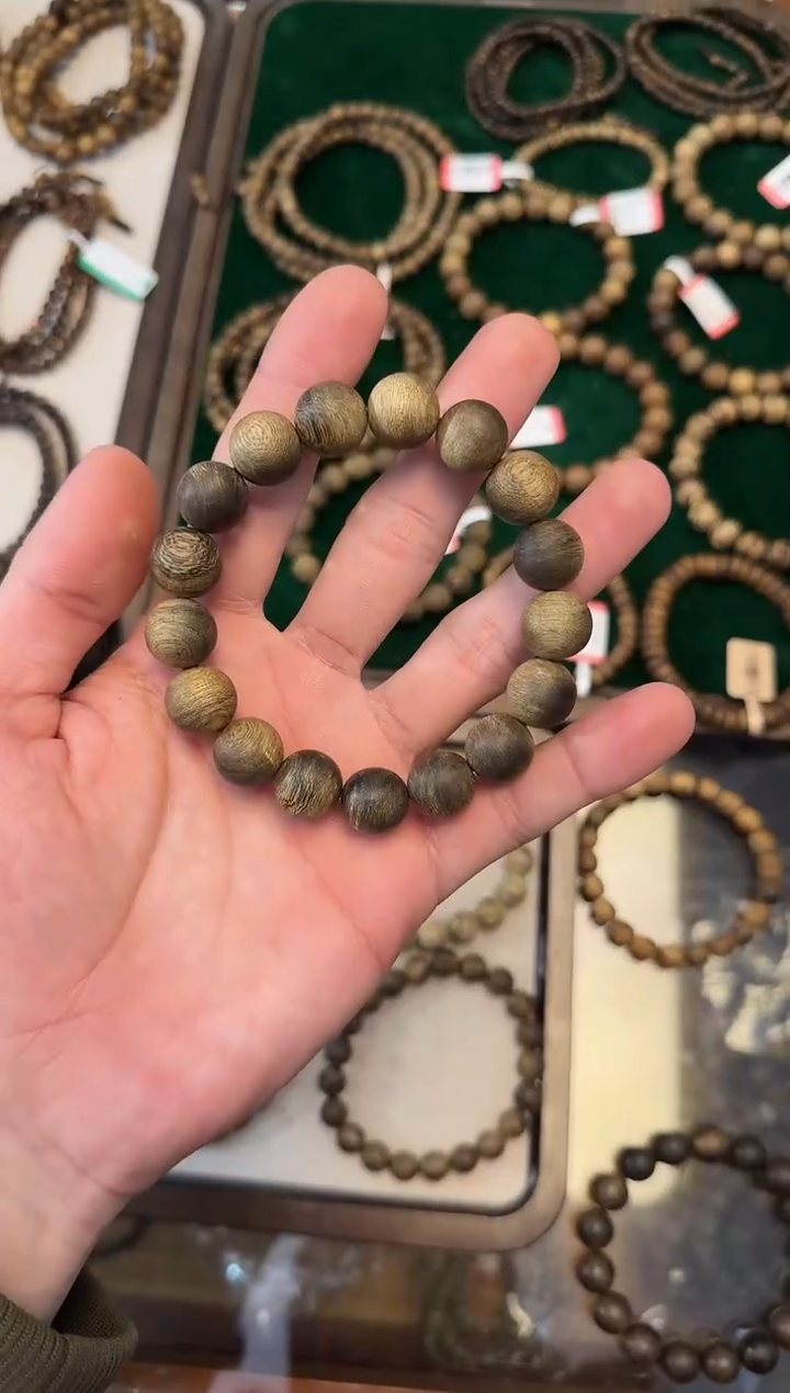 【闪购商品】沉香手串文莱黑棋1.3m17克多样性发一0006