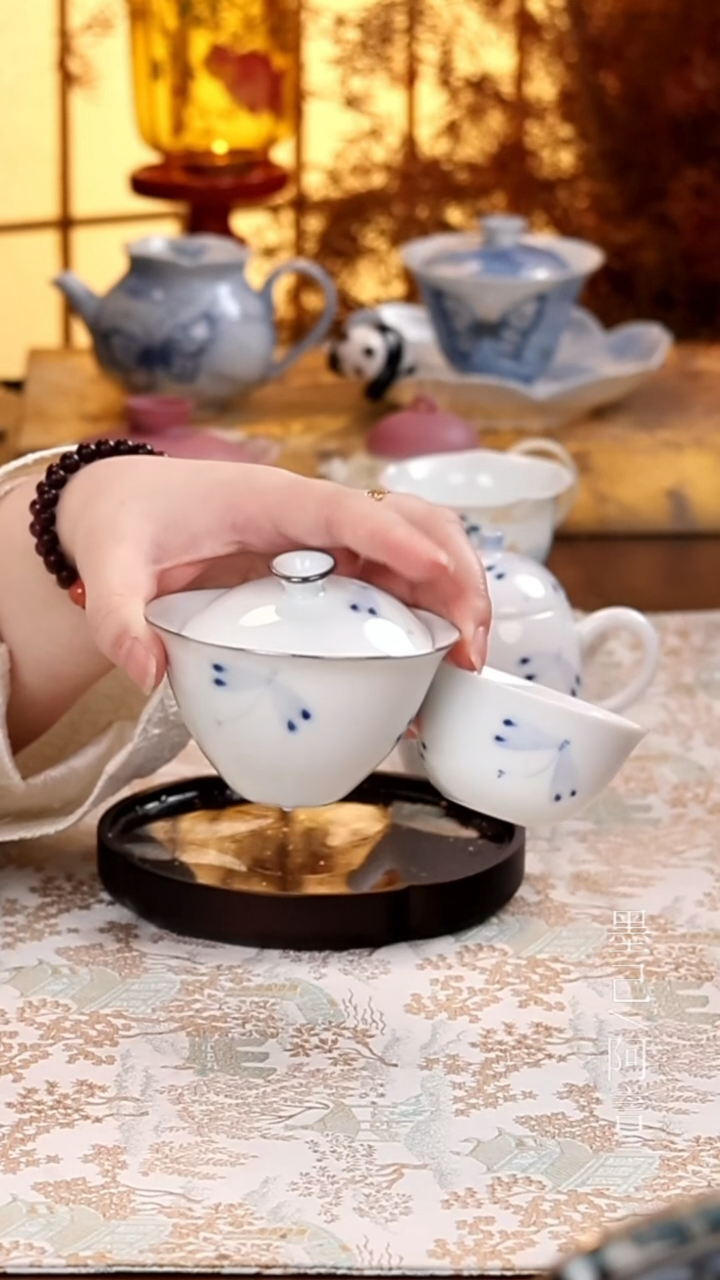 盖碗+茶杯                 