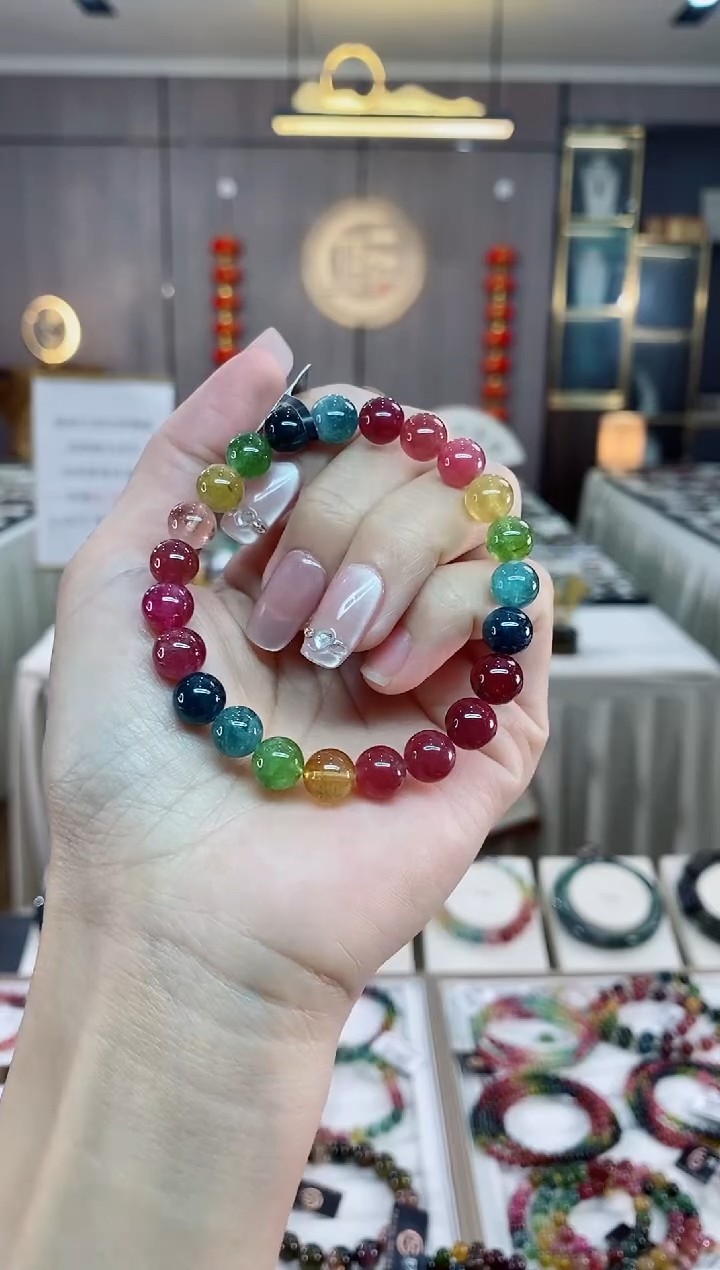 【闪购商品】碧玺单圈手串8mm+未镶嵌（多样性发一条）hon