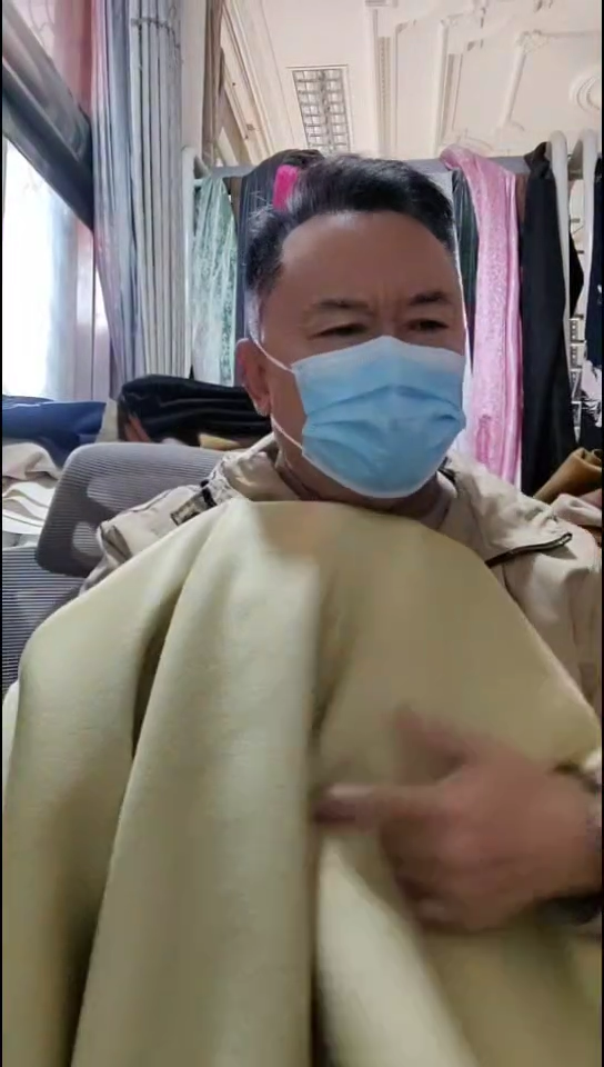 米黄驼色纯色双面布料