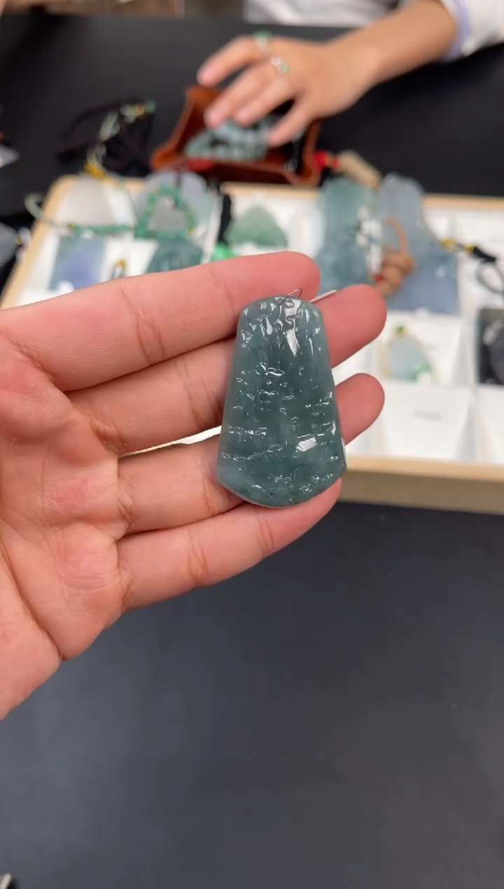 【闪购商品】翡翠吊坠(不含链)未镶嵌翡翠吊坠YPFC-129危料