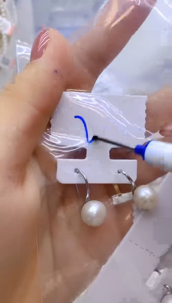 未镶嵌1淡水珍珠高跟鞋耳勾3