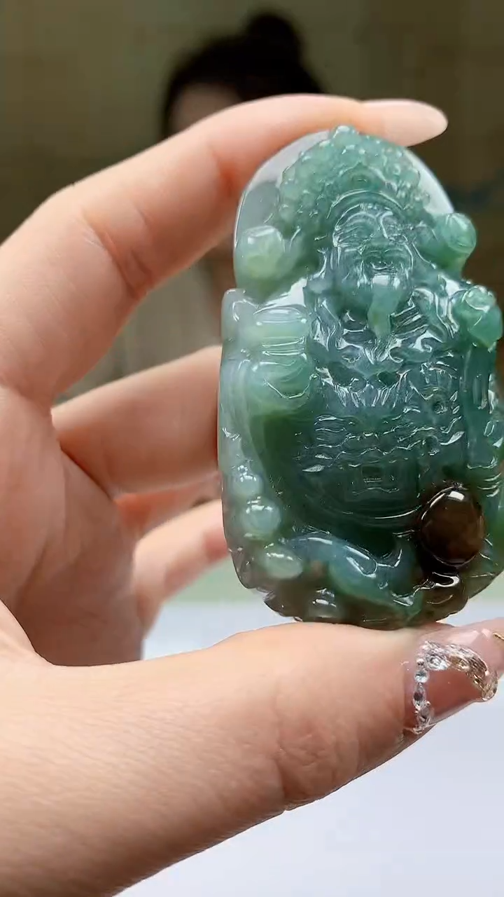 【闪购商品】定制翡翠未镶嵌4902ty-毛货挂件157