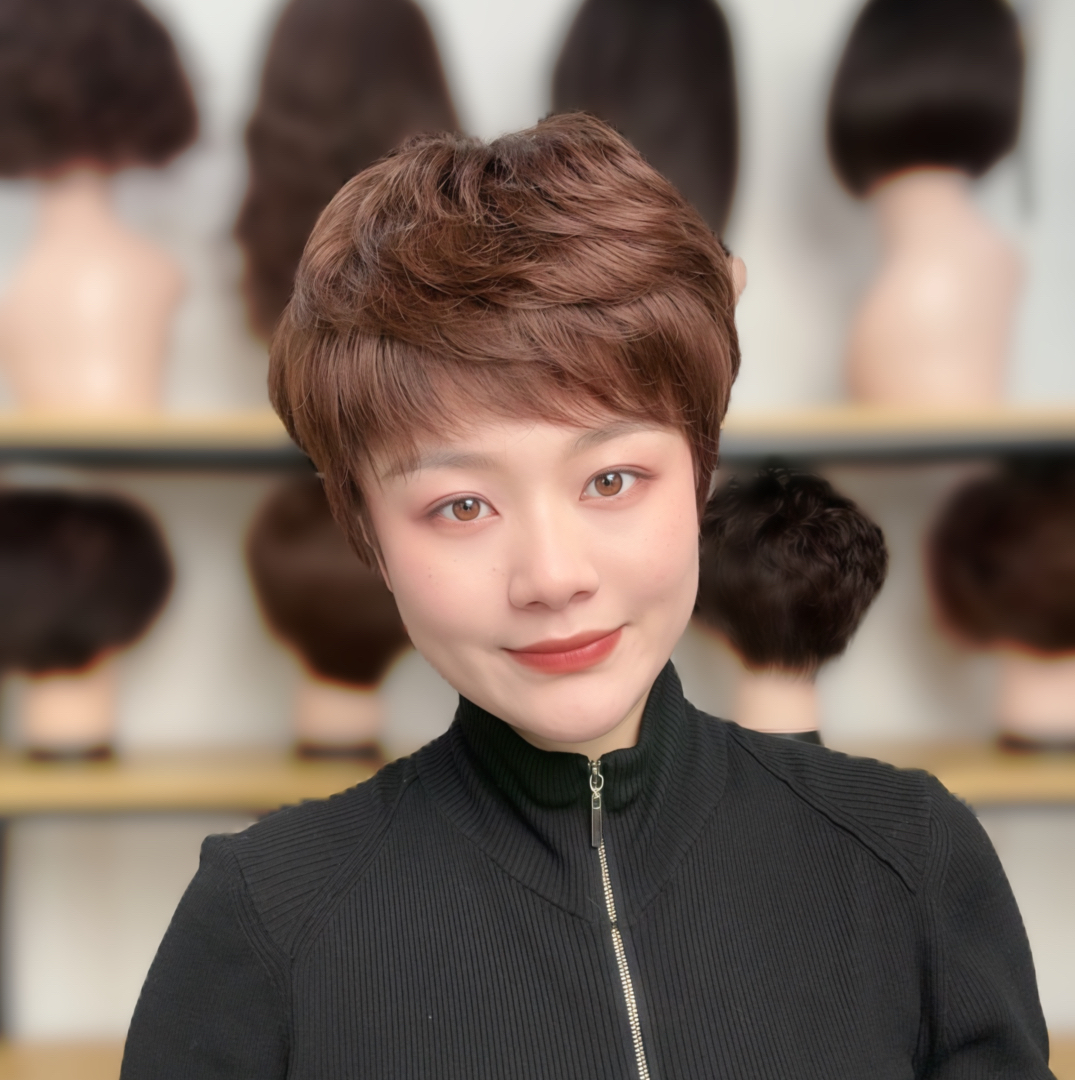 WRM唯瑞美全真发新升级手工钩织全头套纹理简约气质