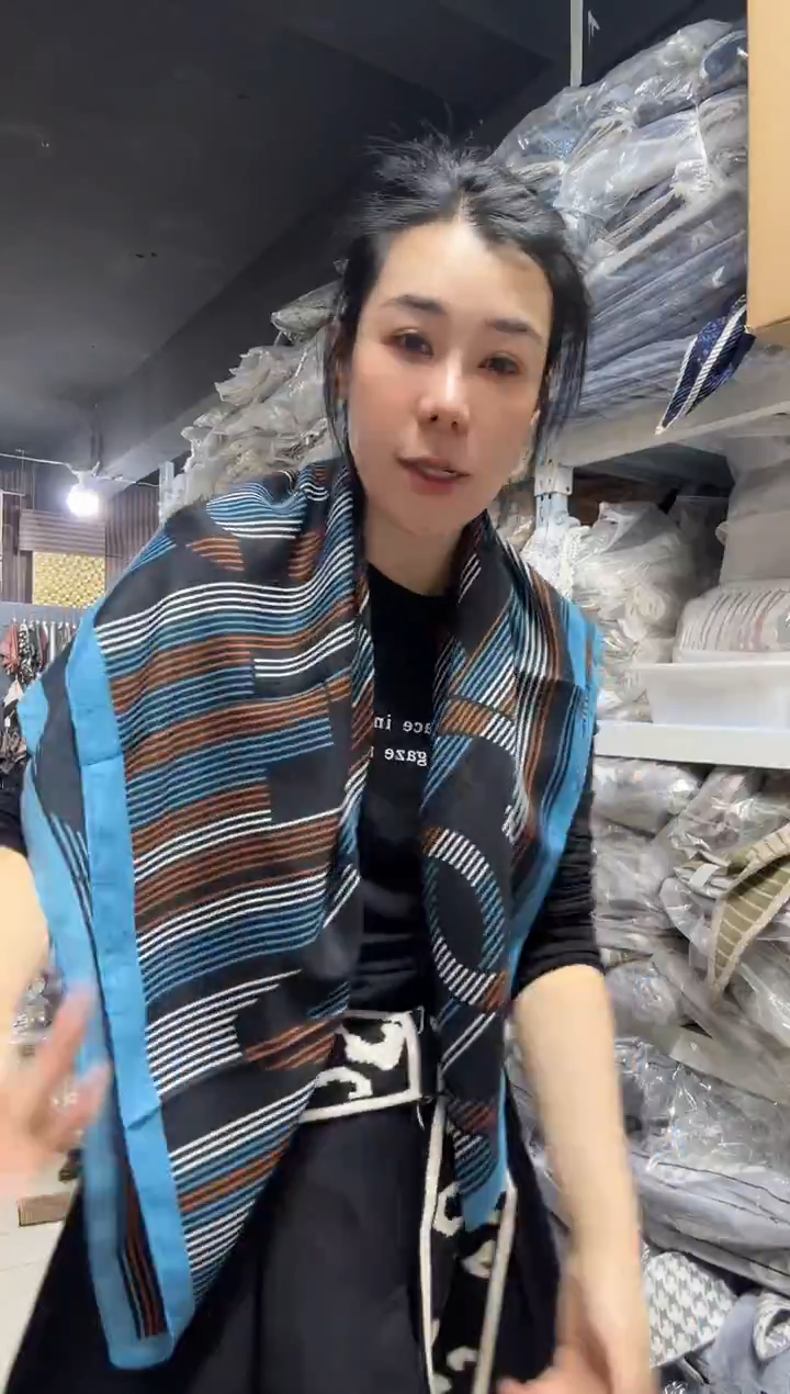亚麻芳姐围巾福利048