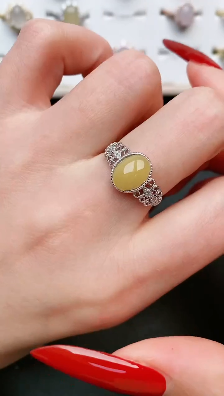 【闪购商品】翡翠戒指银S925镶嵌.....