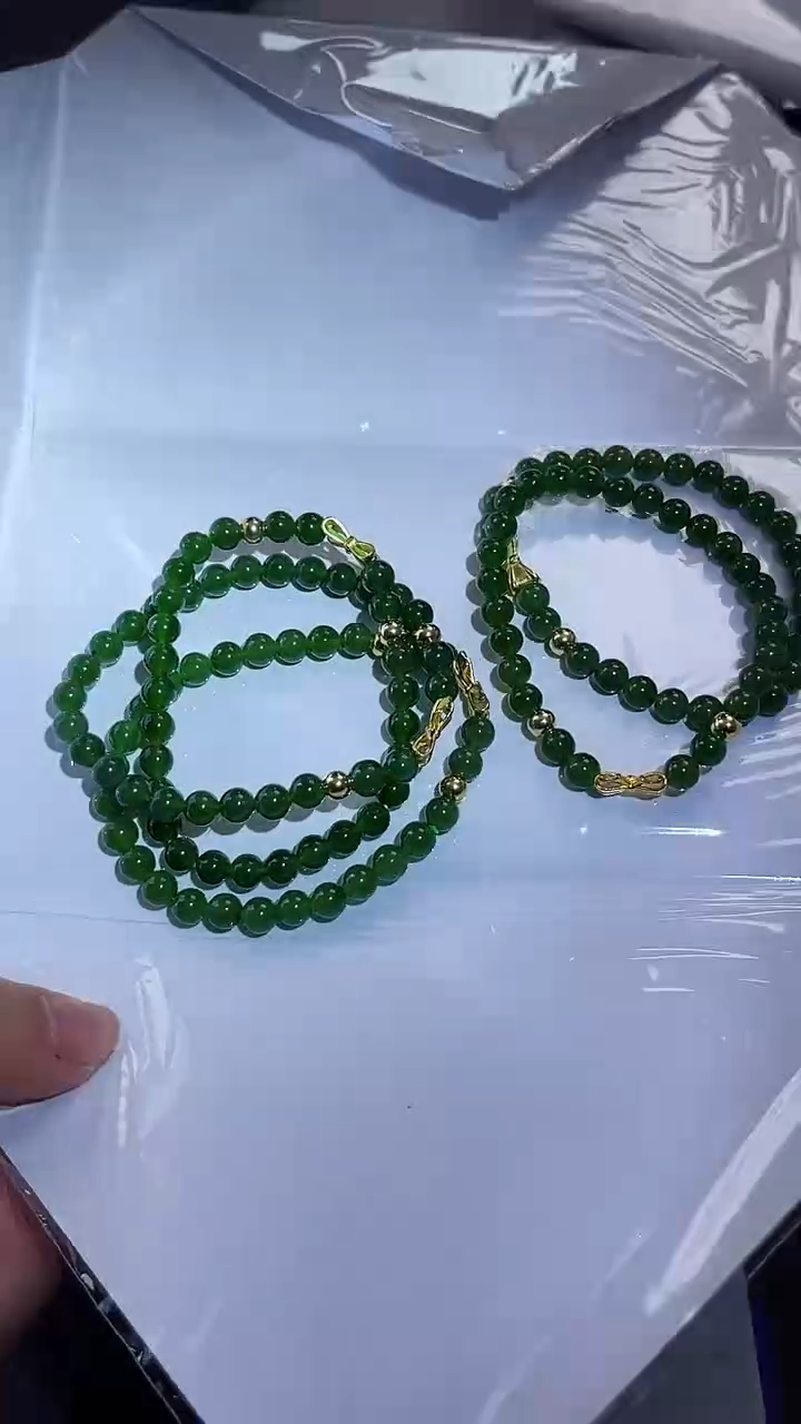 【闪购商品】和田玉手串银S925镶嵌0212多样性发一   38