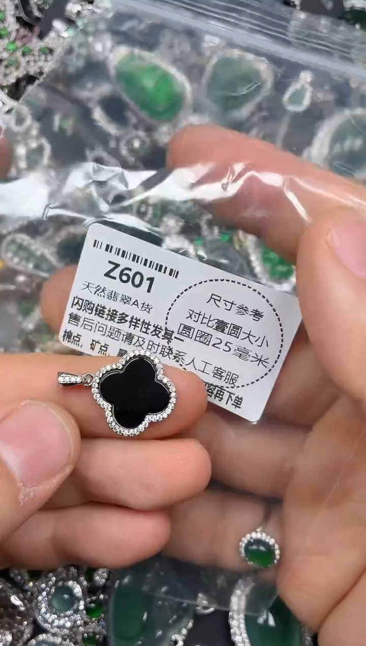 颈饰未镶嵌翡翠Z601吊坠