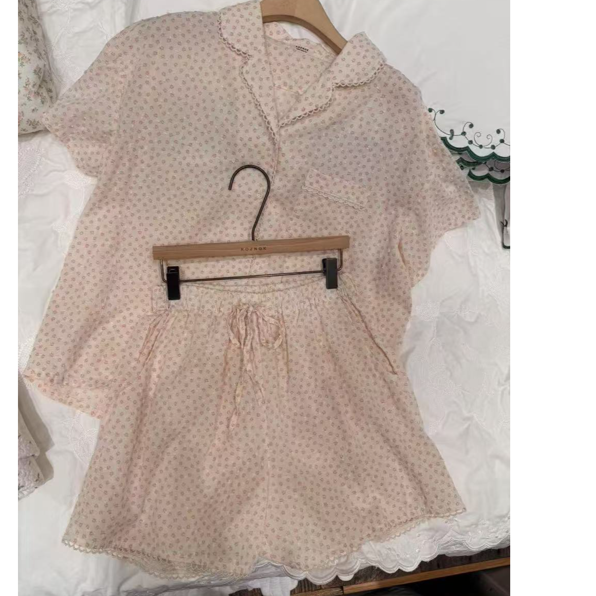 东大门ko花点点睡衣/NO退换