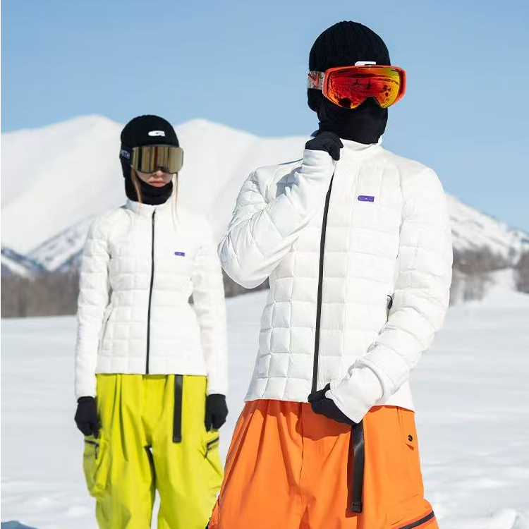 GAINAX滑雪保暖层90白鸭羽绒户外运动内搭男轻薄保暖秋冬中间层