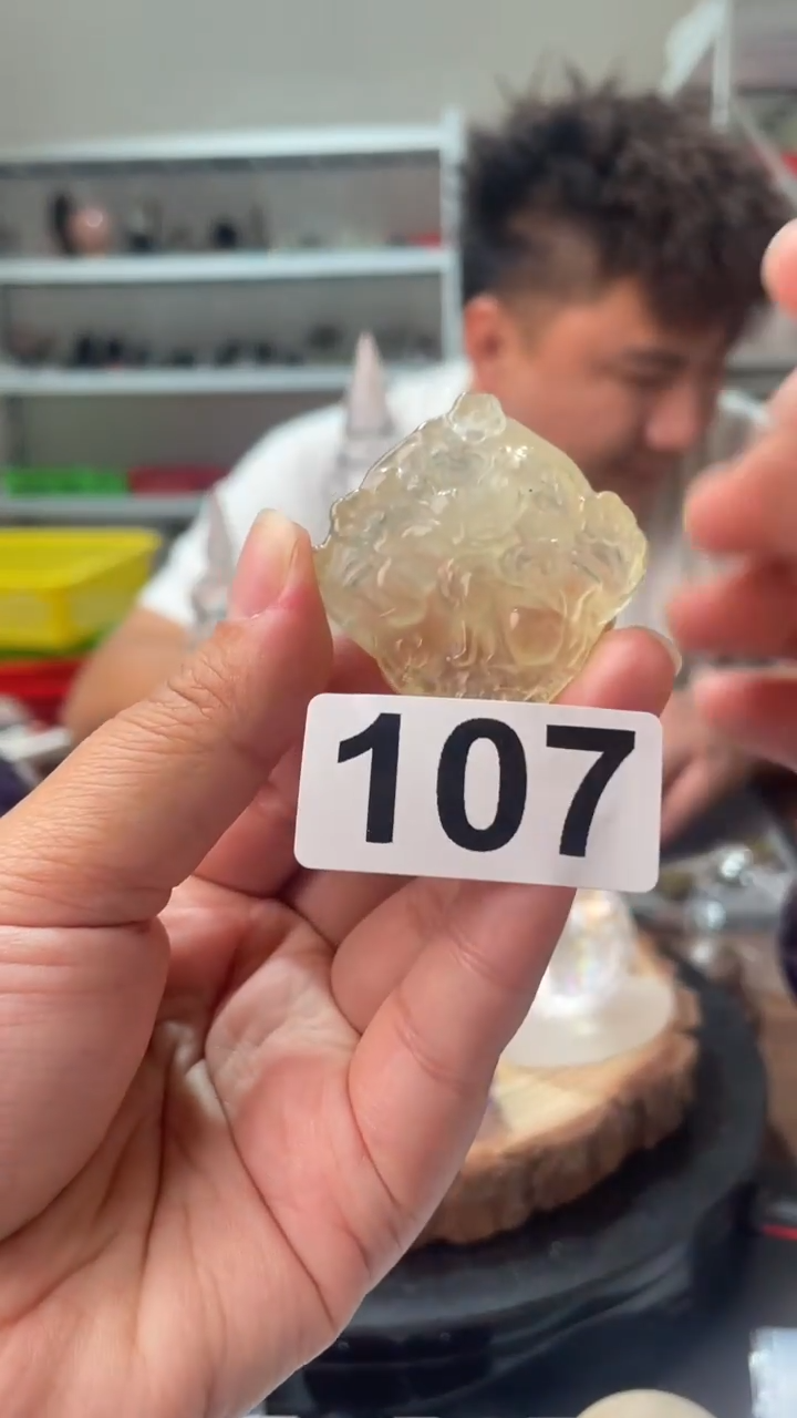 未镶嵌水晶大型摆件（非配饰）黄水晶狐狸107