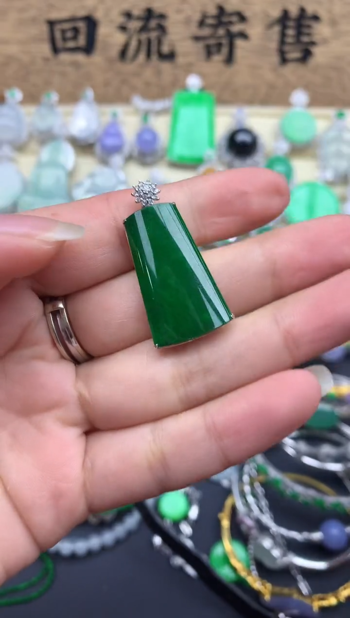 【闪购商品】翡翠颈饰18K金镶嵌436-中国好珍宝