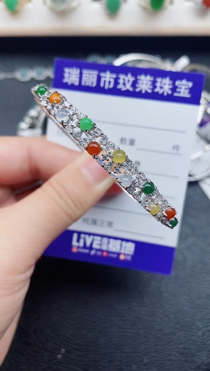 【闪购商品】翡翠戒指银S925镶嵌1111