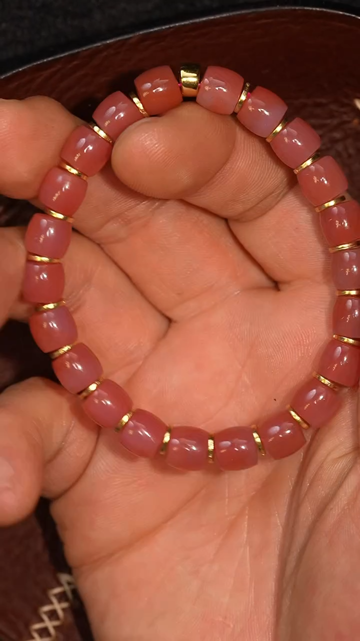 玛瑙/玉髓套链未镶嵌多样性发其一，DIY一