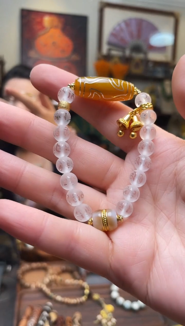 【闪购商品】柏香籽/百香籽吊坠0218-24雪域搓丝莲花度母手串