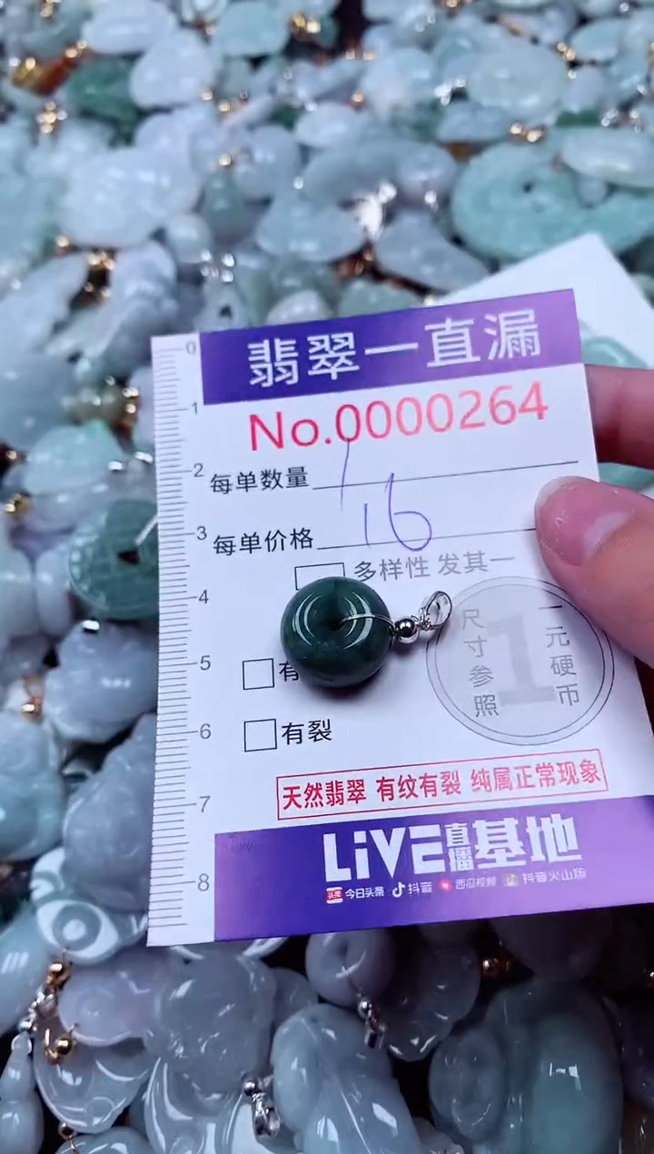吊坠(不含链)未镶嵌翡翠264