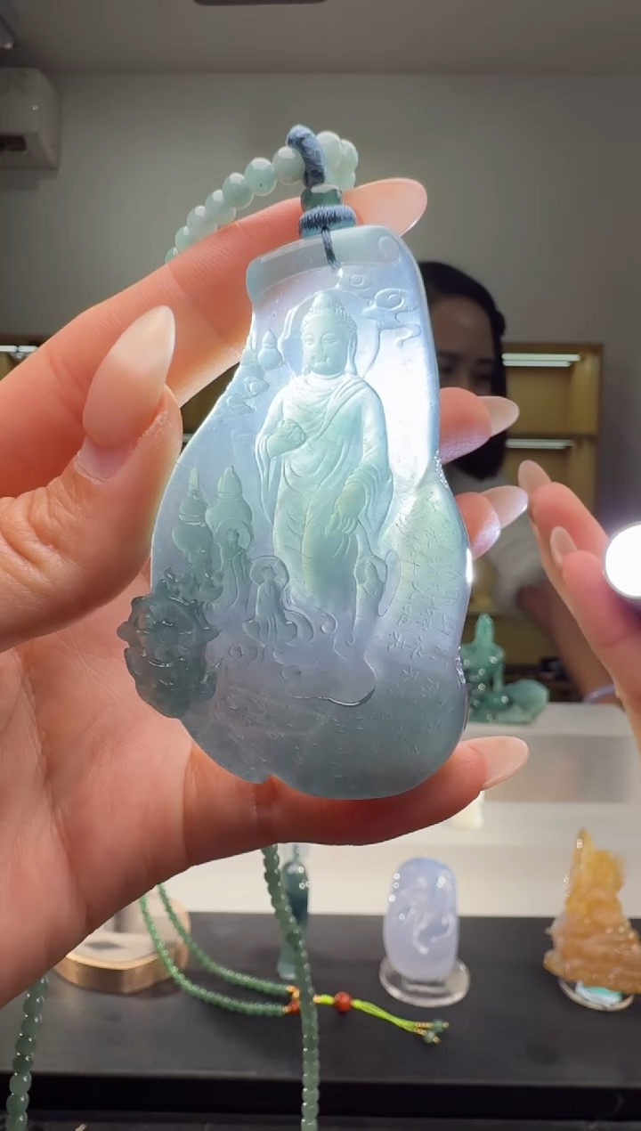 吊坠(赠链)未镶嵌翡翠阿弥