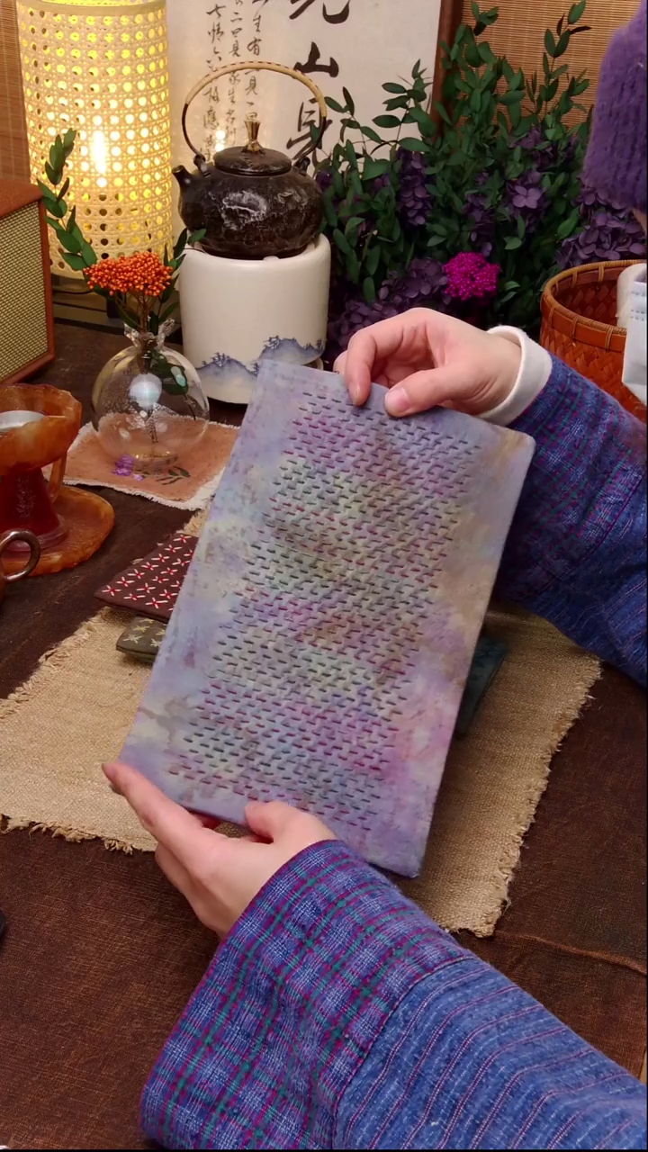 不*. Cici手作刺子绣柿染壶垫杯垫319