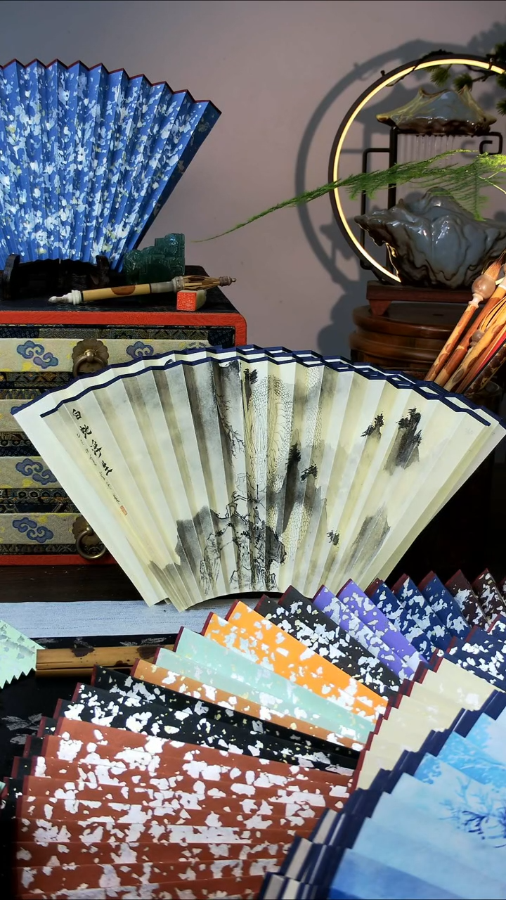 扇子手绘扇面  95  16  2.0  