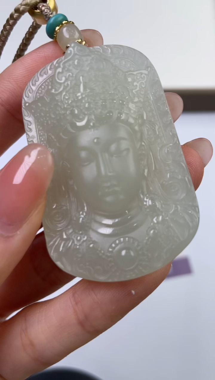 【闪购商品】和田玉挂件未镶嵌279197/观音  多样性一件发
