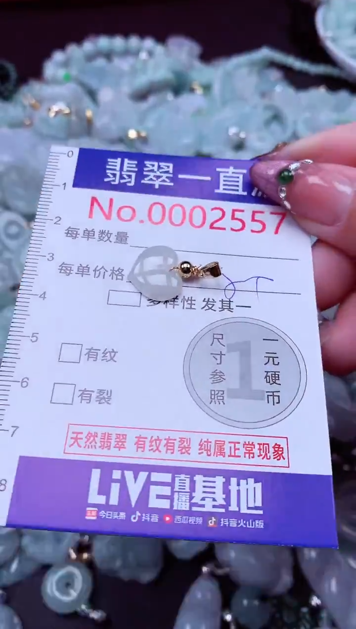 吊坠(不含链)未镶嵌翡翠2557