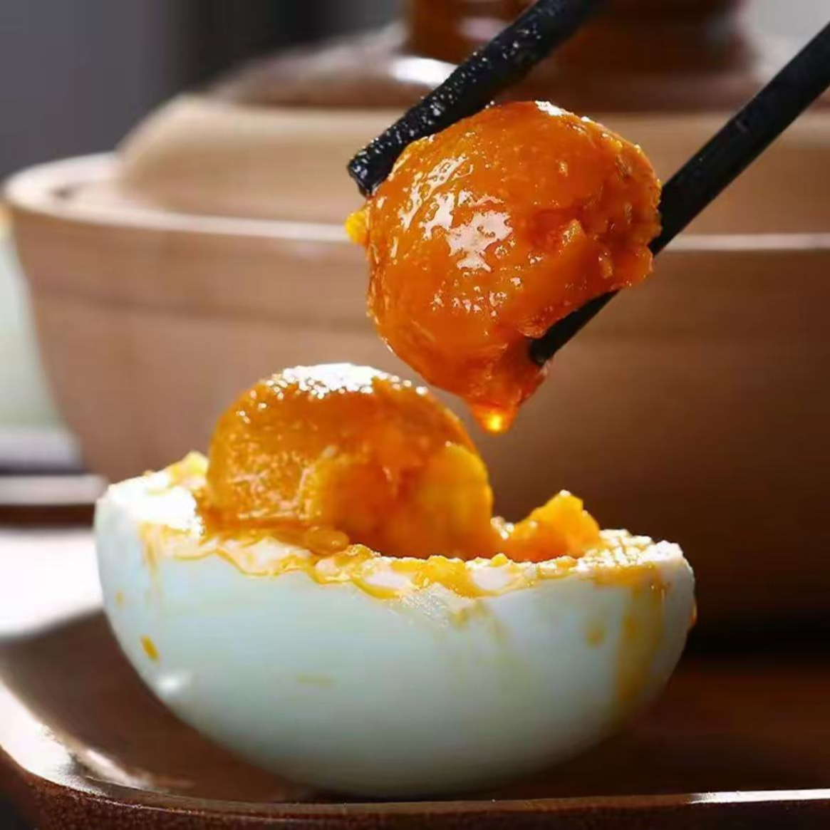 【双黄特大咸鸭蛋】大个咸鸭蛋流油烤海鸭蛋起沙熟双黄咸香10枚