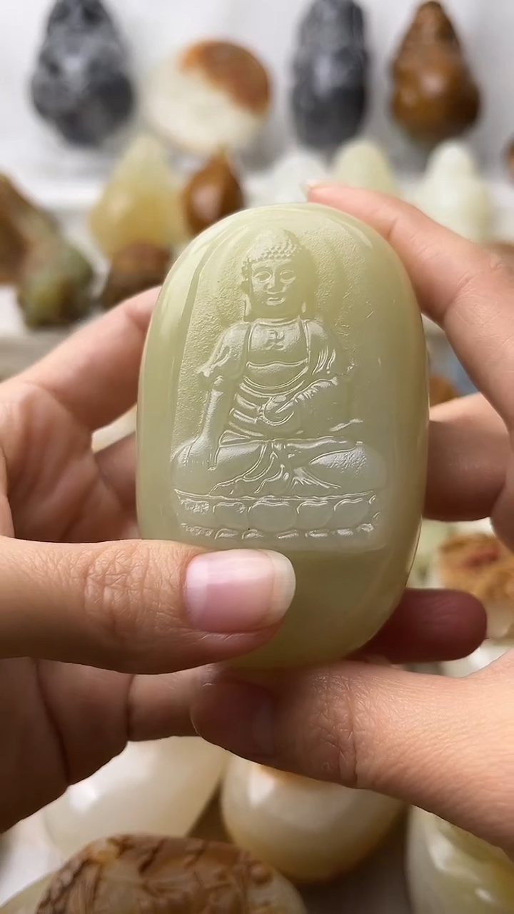 石材古青石棉纹正常不退换大日如来