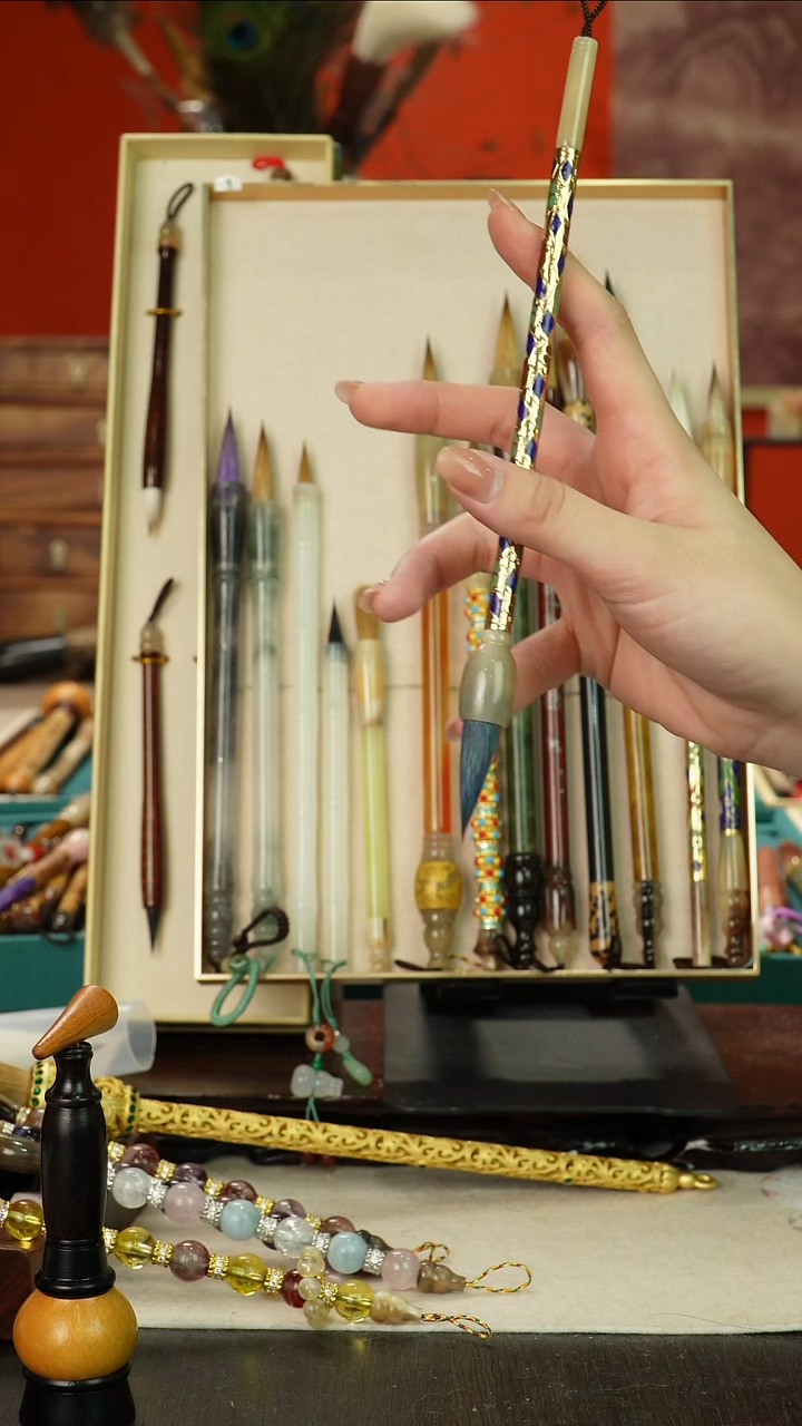 号闪孤品高货毛笔链接 清水试笔 蘸墨不退305