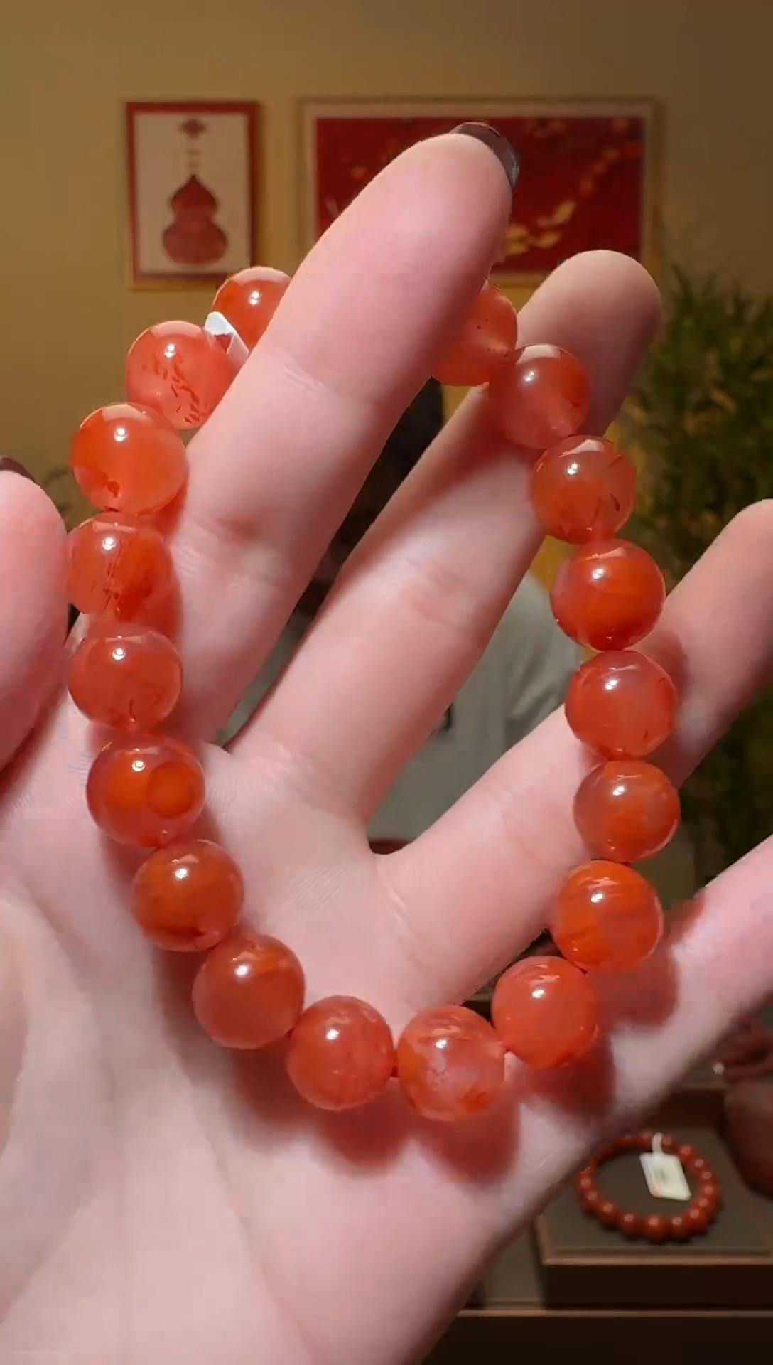 【闪购商品】南红玛瑙手串未镶嵌一条约10mm 多样性发货