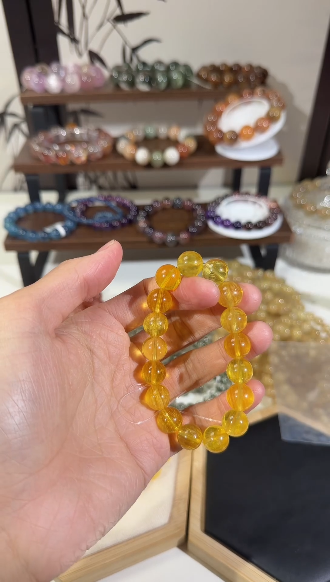 水晶摆件未镶嵌SJ-322黄萤石手串