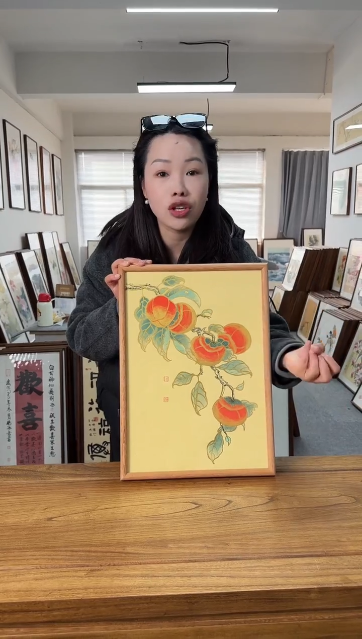 书法xw01-A3尺寸手绘同款柚木