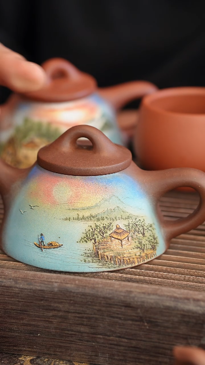 茶壶紫砂画片随机 240cc