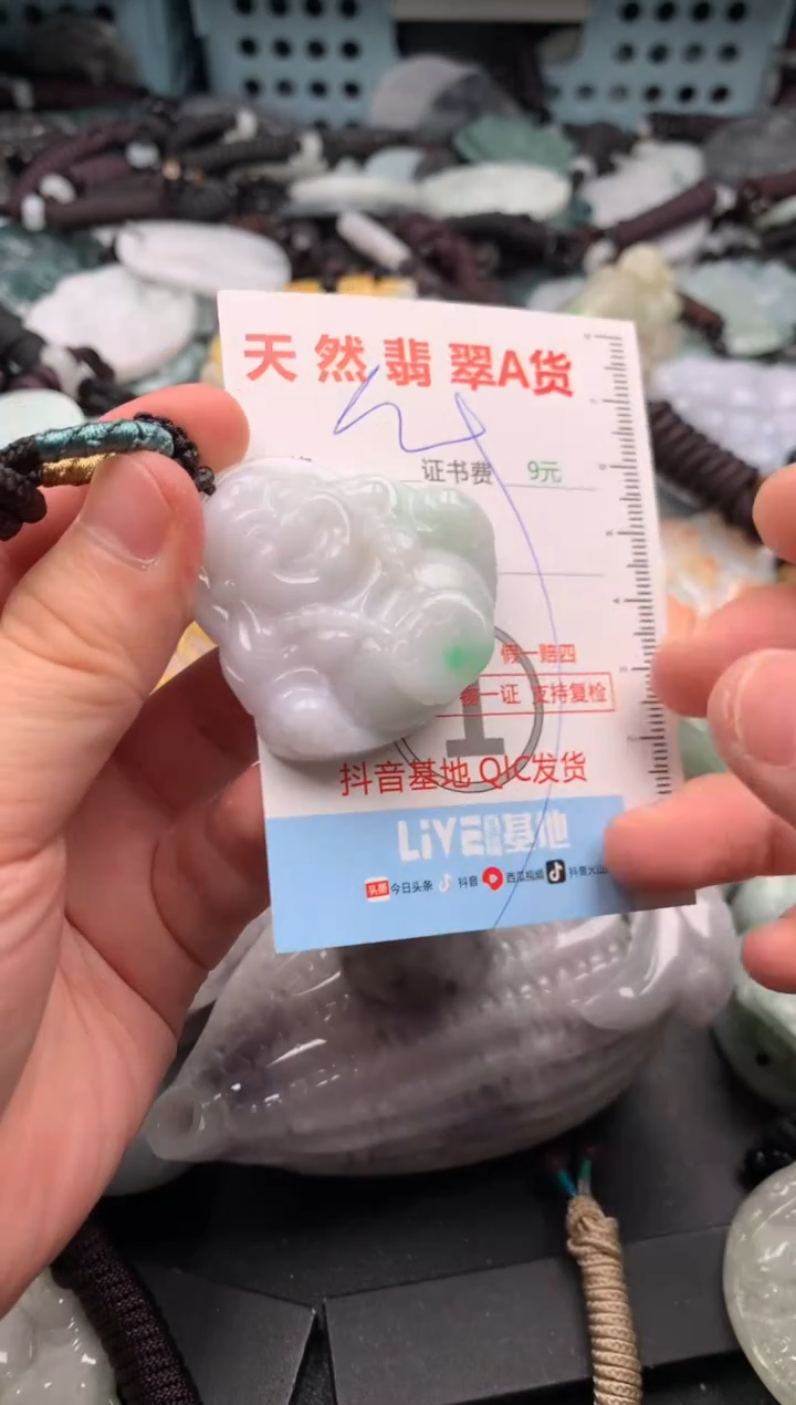 翡翠未镶嵌吊坠(不含链)1