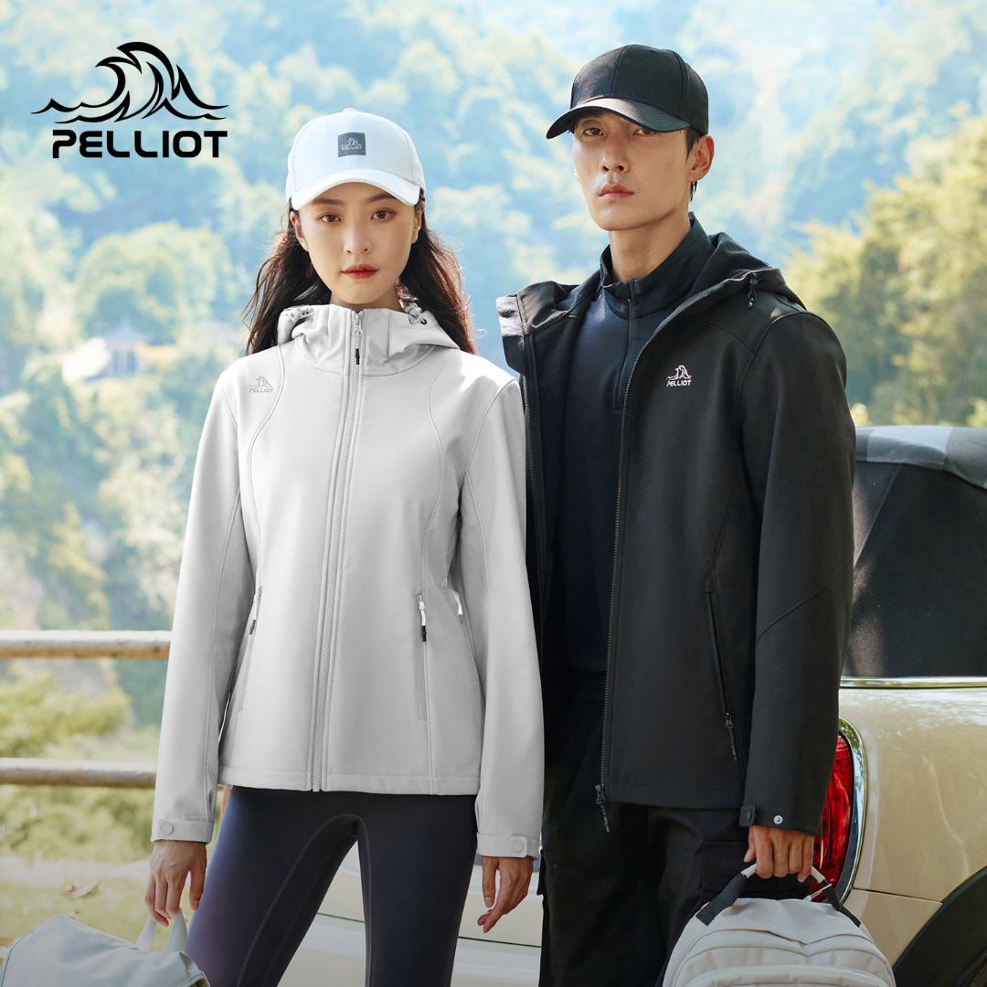 【风盾】伯希和户外软壳衣女秋冬冲锋衣内胆防风登山运动外套男