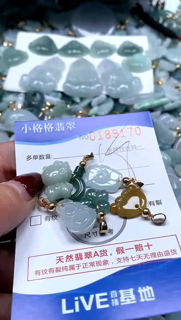 【闪购商品】翡翠颈饰未镶嵌闪购商品0189170