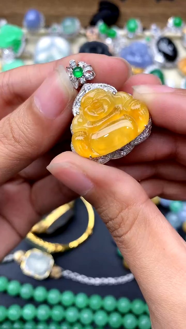 【闪购商品】翡翠颈饰18K金镶嵌530-中国好珍宝