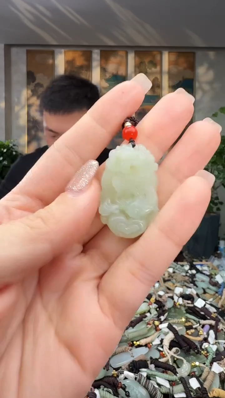 颈饰未镶嵌和田玉拍一发一多样性发货